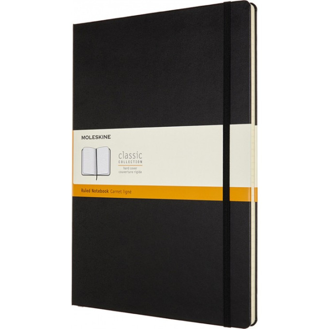 Блокнот MOLESKINE Classic A4, линейка, чёрный QP110