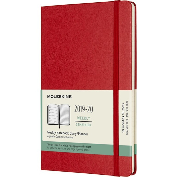 Еженедельник MOLESKINE Academic WKNT Large (красный) DHF218WN3